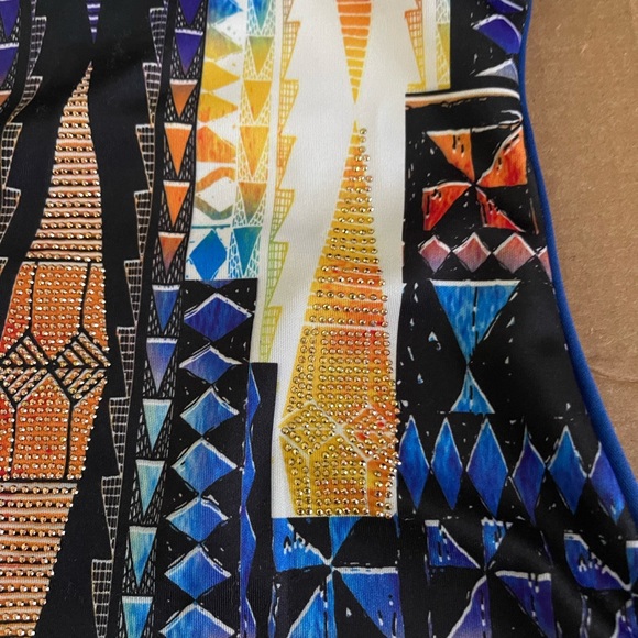 Royal Blue Strapless Dress - M - Picture 4 of 12